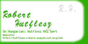 robert hutflesz business card